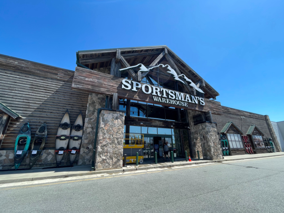 Window Cleaning at Sportman's Warehouse in Greenbsoro, NC